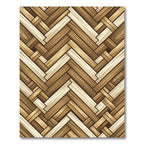 Woven Tones Herringbone Wood Grain Rug