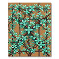 Lush Mint Foliage Trellis Ivy Rug