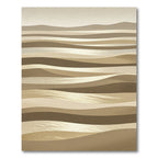 Golden Horizon Layered Wave Rug