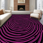 Vibrant Magenta Swirl Whirlpool Rug