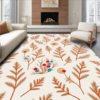 Terracotta Sprigs And Berries Rug