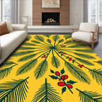 Yellow Pine Needle Medallion Rug