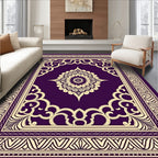 Ornate Plum Mandala Jewel Rug