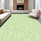 Pale Green Fern Foliage Rug