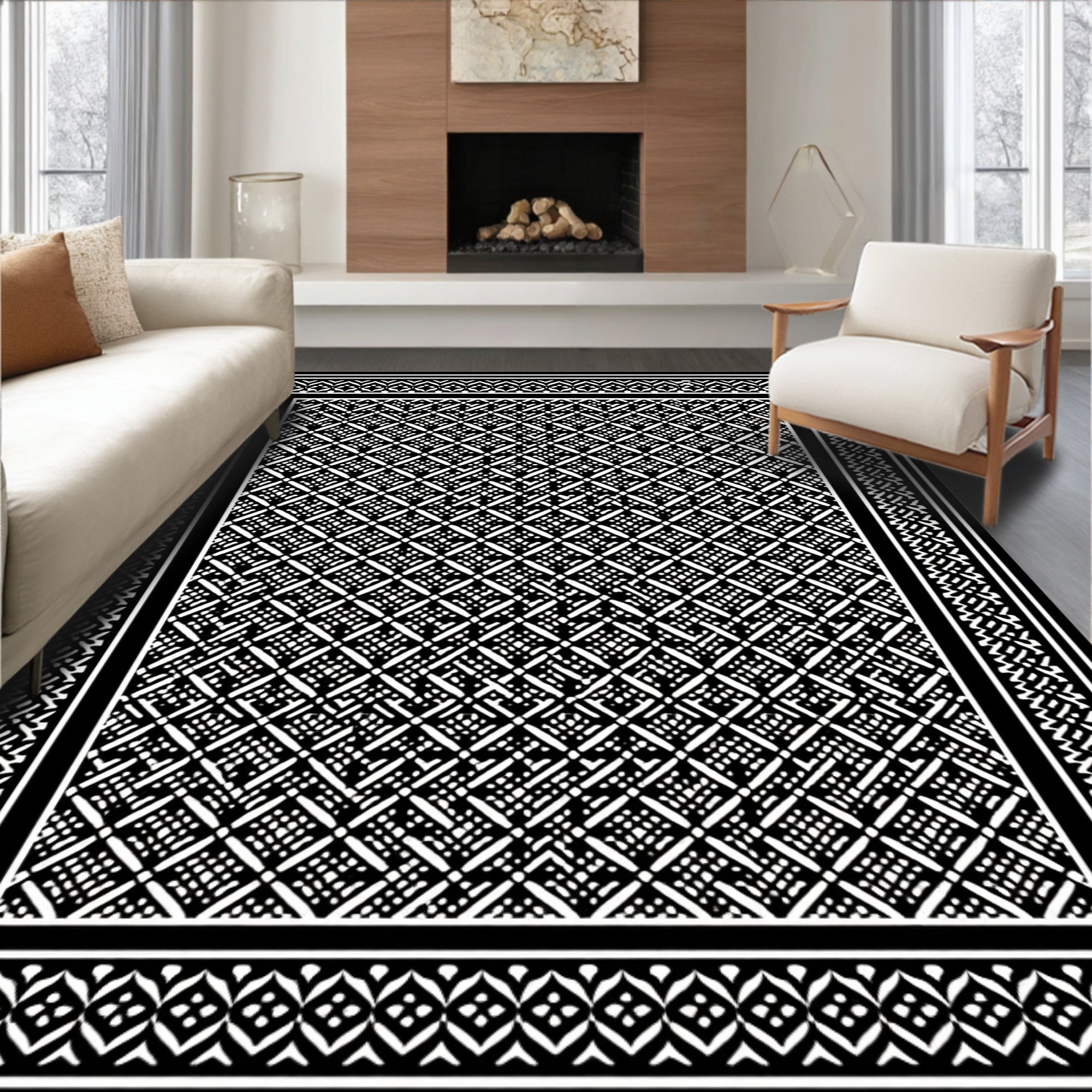 Monochromatic Geometric Diamond Lattice Rug