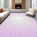Radiant Lavender Burst Lines Rug