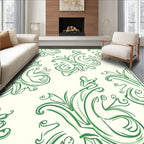 Emerald Green Vintage Flourish Rug