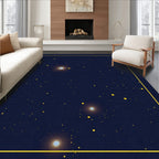 Midnight Sky Glowing Star Cluster Rug