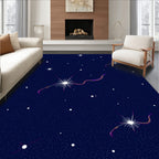 Cosmic Twisting Starry Night Rug
