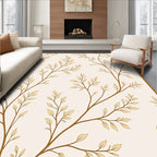Golden Branch Leafy Vine Rug