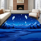 Winter Night Crystal Sky Rug