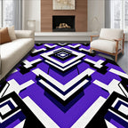 Bold Geometric Diamond Rhombus Rug