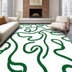 Verdant Green Organic Flow Rug