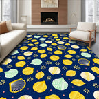 Coastal Yellow Shell Sea Collection Rug