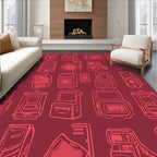 Retro Arcade Machine Collection Rag Rug
