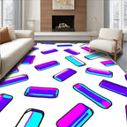 Vibrant Rectangle Sprinkle Collection Rug