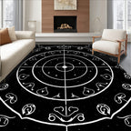 Cosmic Celestial Mandala Starry Night Rug