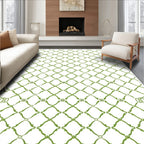 Emerald Lattice Filigree Repeating Rug