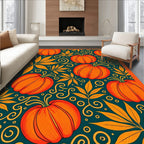 Autumn Harvest Pumpkin Vine Medley Rug