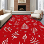 White Pine Holiday Ferns Rug