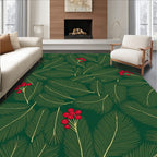 Emerald Green Pine Berry Rug