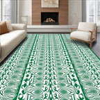 Emerald Green Organic Stripe Rug