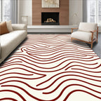 Crimson Swirl Stream Rug
