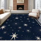Midnight Starburst Scatter Rug