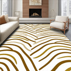 Earthy Curves Intersecting Waves Rug