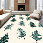 Forest Pine Leaf Collage Rug