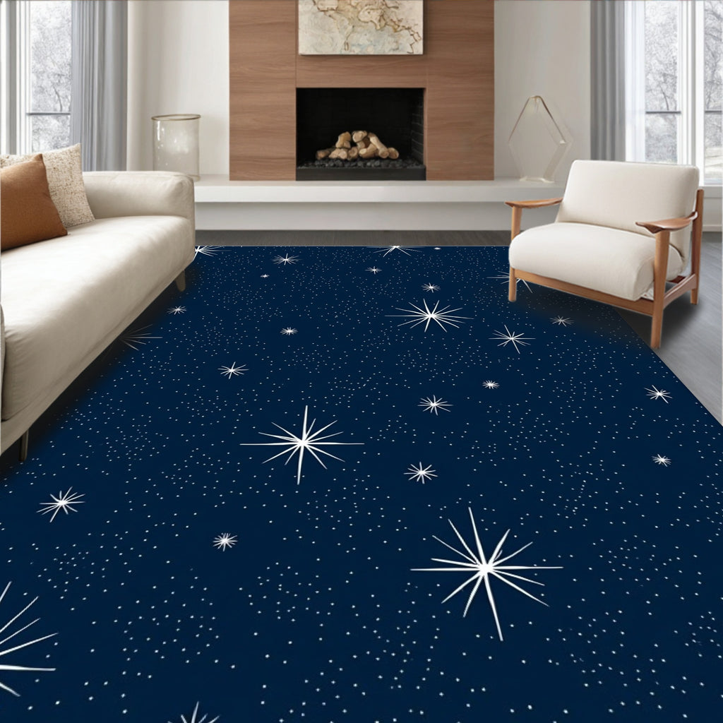 Night Sky Starry Field Rug