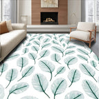 Delicate Teal Feathered Cascade Rug