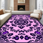 Ornate Paisley Floral Mandala Rug