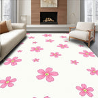 Pink Petal Scatter Ground Rug