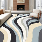 Cool Tones Gentle Swirls Rug