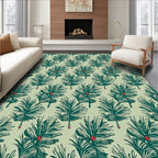 Evergreen Sprig Red Berry Repeat Rug