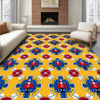 Royal Guard Yellow Blue Red Medallion Rug
