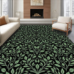 Verdant Leaf Branch Arabesque Rug