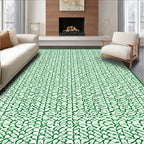 Verdant Organic Intertwined Lines Rug