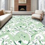 Mint Green Floral Swirl Harmony Rug