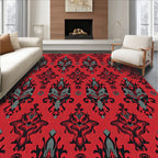 Crimson Tribal Face medallion Rug