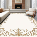 Antique Golden Acanthus Flourish Border Rug