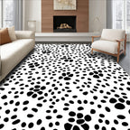 Classic Black Speckled Spot Rug