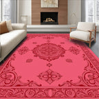 Crimson Paisley Medallion Rich Floral Rug
