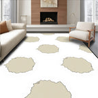 Neutral Beige Cloud Repeat Rug