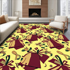 Crimson Golden Gift Wrapped Collection Rug