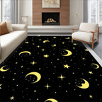 Golden Moon And Starry Night Rug