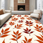Autumn Leaf Branch Scattering Rug
