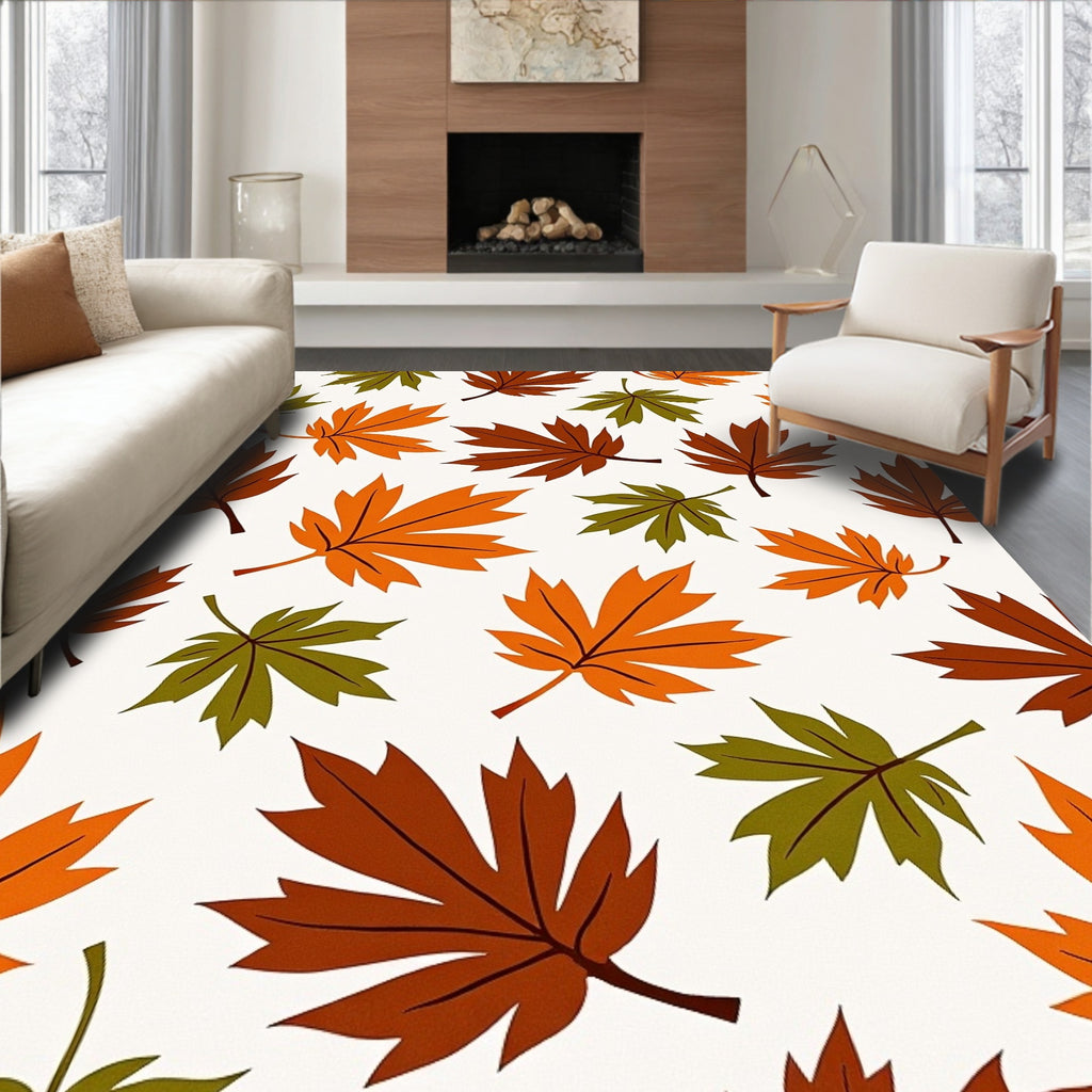 Autumn Maple Leaf Scatter Rug