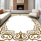 Oshibana Gold Filigree Scrollwork Rug